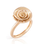 Diamond Rose Mini Ring