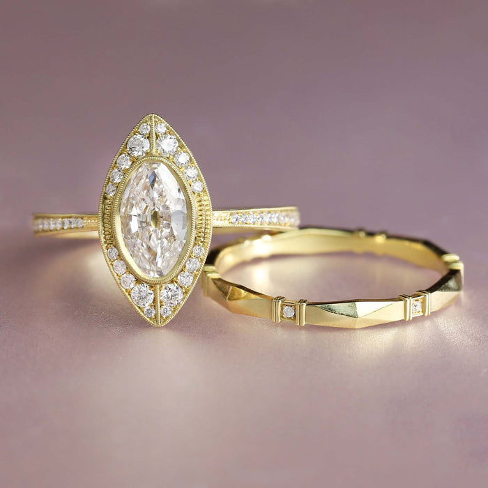 Viola Diamond Wedding Band