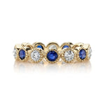 Medium Gabby Sapphire & Diamond Wedding Band