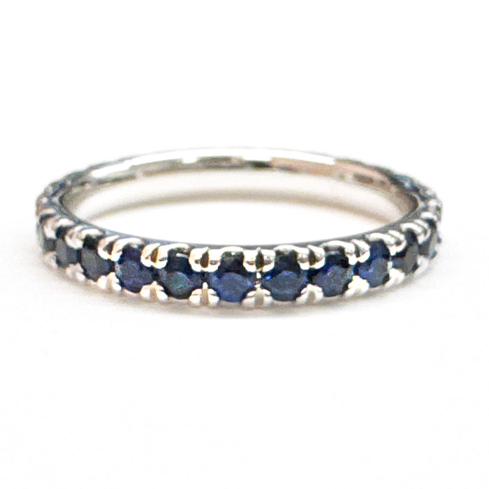 Large Baxter Sapphire Eternity Wedding Band