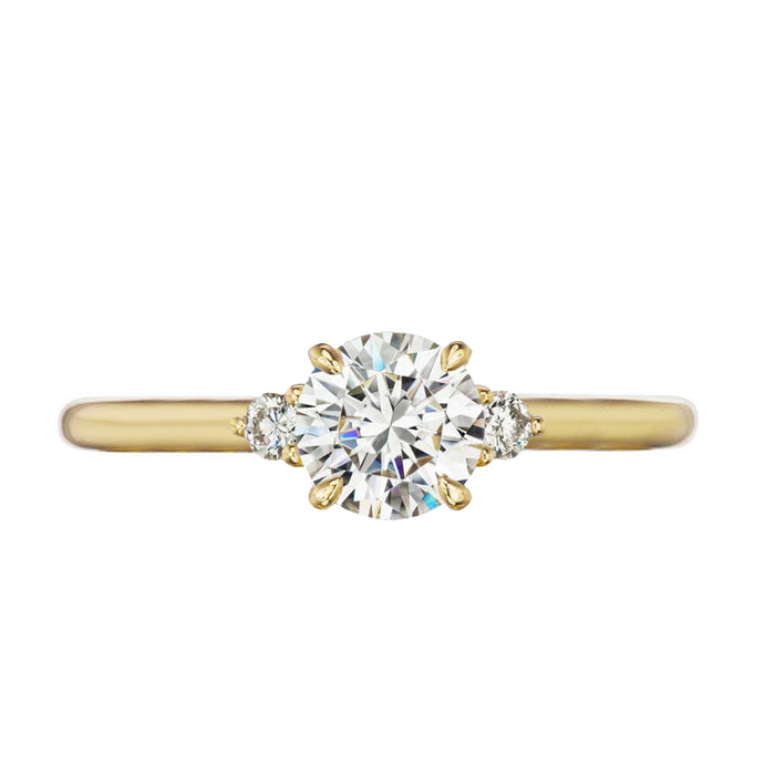 0.52ct Round Diamond Mini Elizabeth Engagement Ring