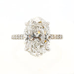 3.70ct Oval Diamond Engagement Ring