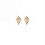 Diamond Petite Kite Stud Earrings