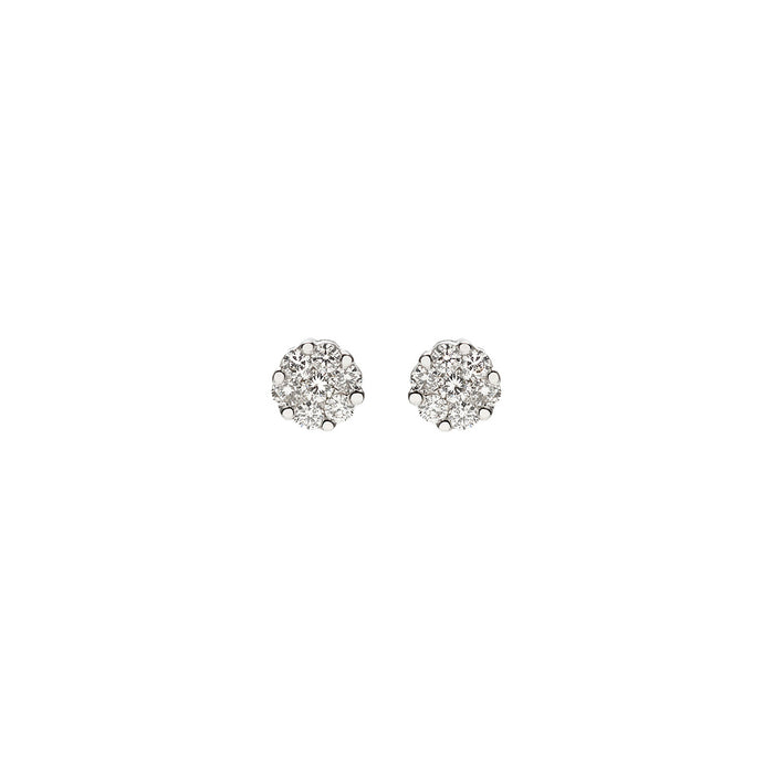 0.43tcw Diamond Cluster Stud Earrings