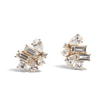 Diamond Trellis Bud Stud Earrings