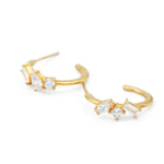 Trellis Diamond Hoop Earrings