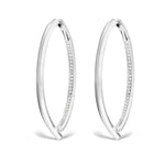 Diamond Oera Hoop Earrings