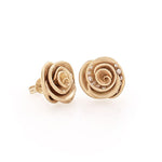 Champage Diamond Rose Mini Earrings