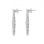 Baguette Diamond Chandelier Earrings