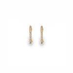 Pavé Diamond Petite Huggie Earrings