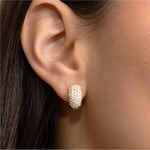 Pavé Diamond Huggie Earrings