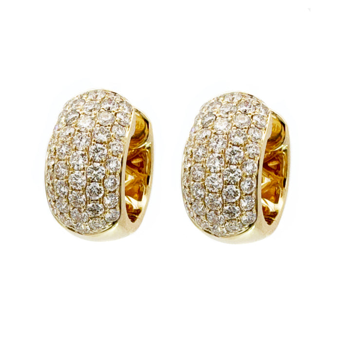 Pavé Diamond Huggie Earrings