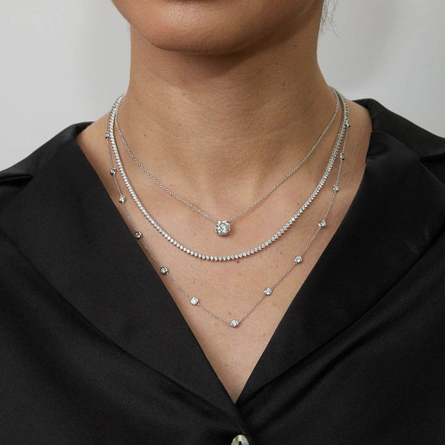 Diamond Station Necklace