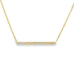 Diamond Bar Necklace