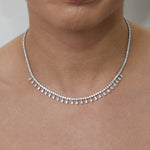 Diamond Fringe Choker Necklace
