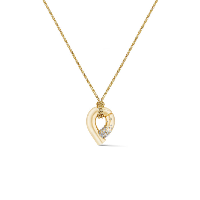 Pavé Diamond Oera Pendant Necklace