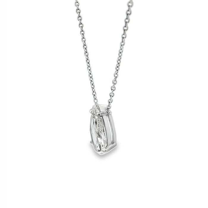 2.00ct Pear-Shaped Diamond Pendant Necklace