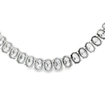 31.83tcw Oval Diamond Tennis Necklace