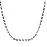 Grey & Old Euro Cut Diamond Riviera Necklace