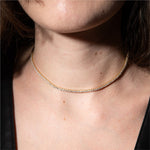 3.55tcw Diamond Tennis Choker Necklace