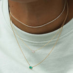 3.55tcw Diamond Tennis Choker Necklace