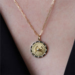 Cancer Diamond Medallion Zodiac Necklace