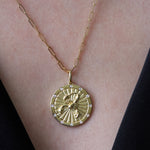 Scorpio Diamond Medallion Zodiac Necklace