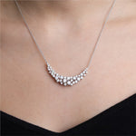 Diamond Cluster Collar Necklace