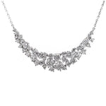 Diamond Cluster Collar Necklace