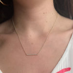 Diamond Bar Necklace