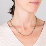 Woven Black Diamond Necklace