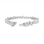 Mixed Cut Diamond Line Bracelet