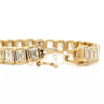 30.89tcw Emerald Cut Diamond Tennis Bracelet