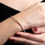 Graduated Diamond Flex Line Bangle