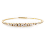 Graduated Diamond Flex Line Bangle