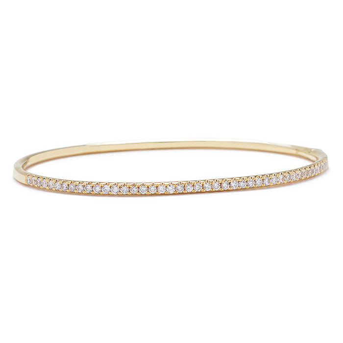 Pavé Diamond Hinged Bangle