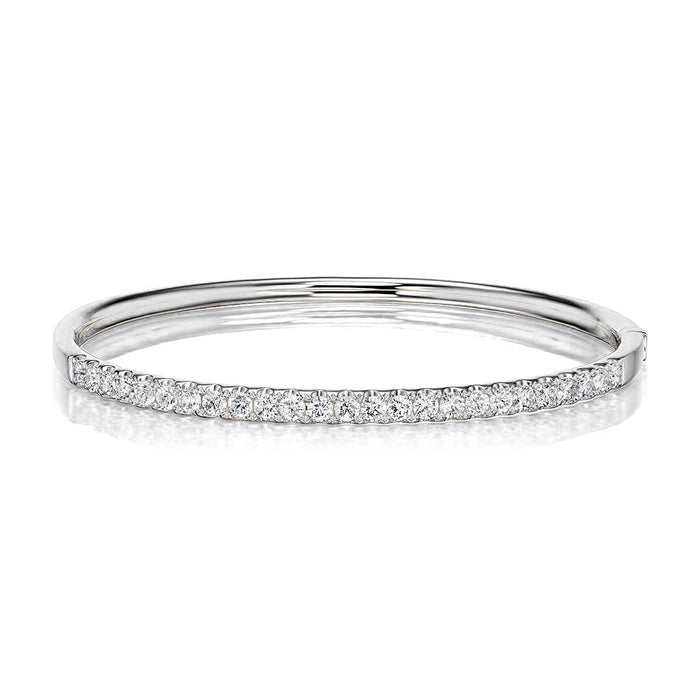 2.01tcw Diamond Large Bangle Bracelet