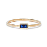 Sapphire Baguette Bezel Ring