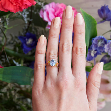 Greenwich Flower Ruby and Diamond Ring