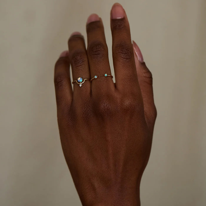 Two-Step Opal Ring