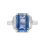 5.08ct Blue Sapphire & Diamond Cocktail Ring