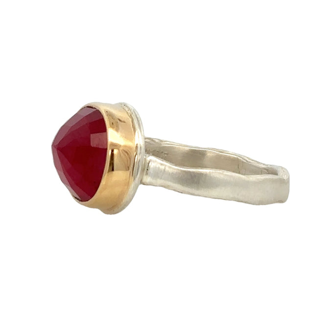 Small Oval African Ruby Ring