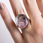 Large Oval Seven Mineral Stone Statement Ring