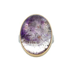 Large Oval Seven Mineral Stone Statement Ring