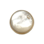 Round Mother of Pearl & Diamond Statement Ring