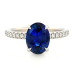 Baxter Pavé Sapphire & Diamond Engagement Ring