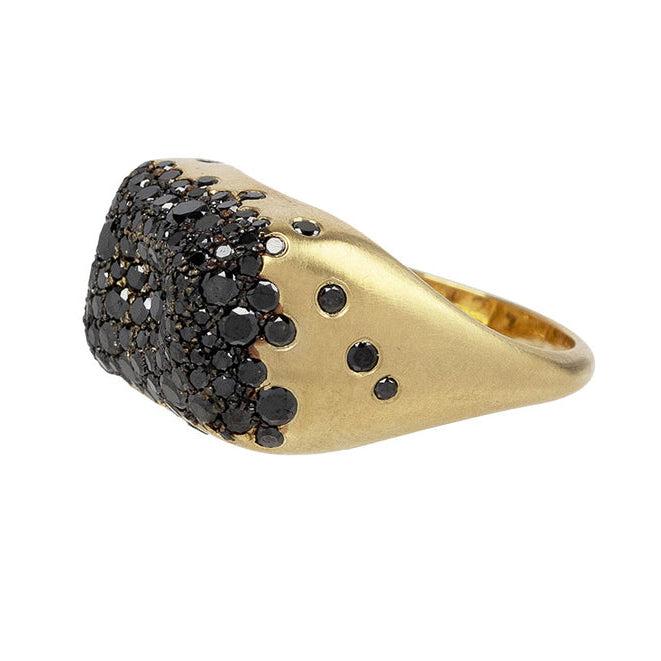 Black Diamond Baby Malak Caviar Ring