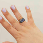 Sapphire Baby Malak Bonbon Cocktail Ring