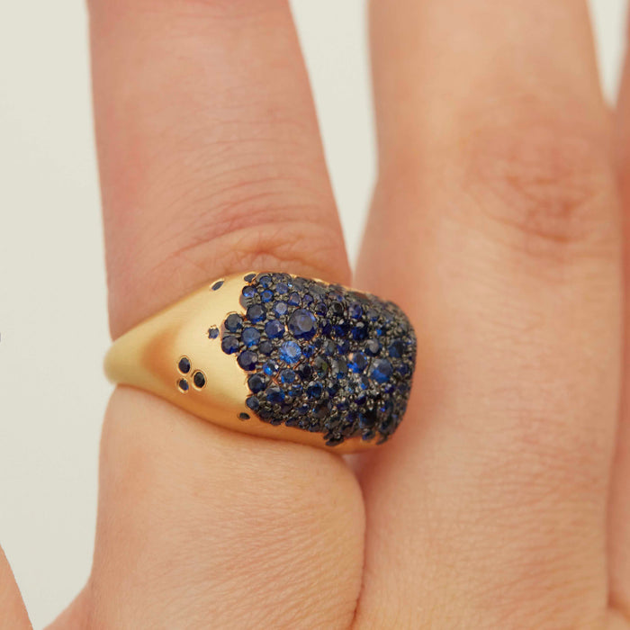 Sapphire Baby Malak Bonbon Cocktail Ring