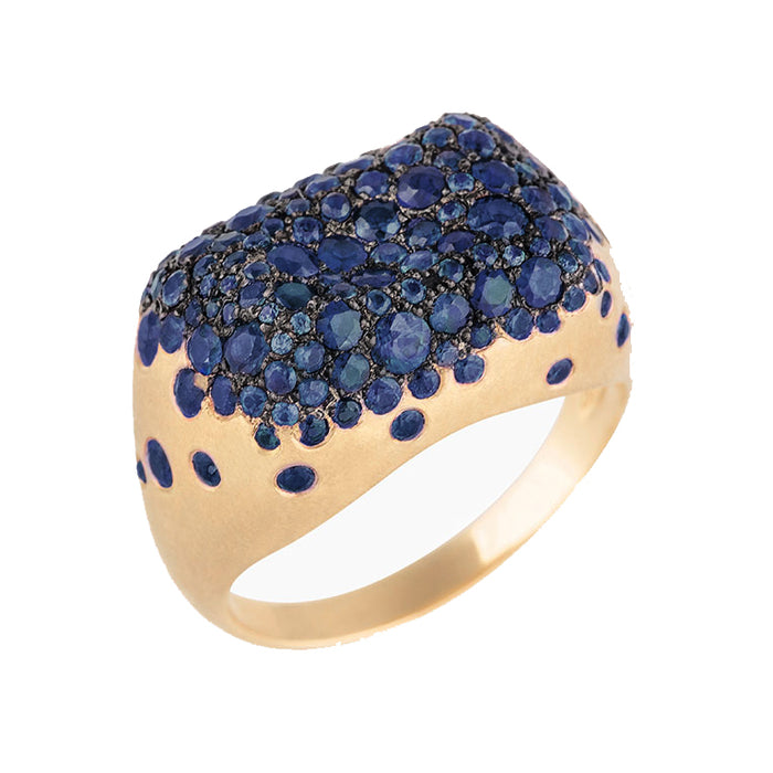 Sapphire Baby Malak Bonbon Cocktail Ring